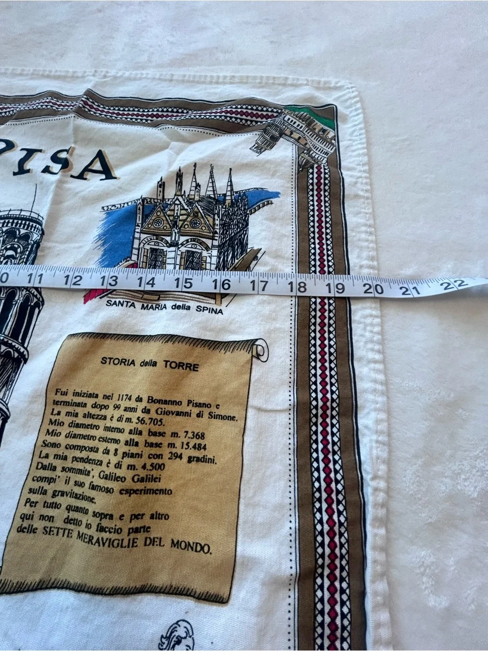 Italian Kitchen Tea Towel Pisa